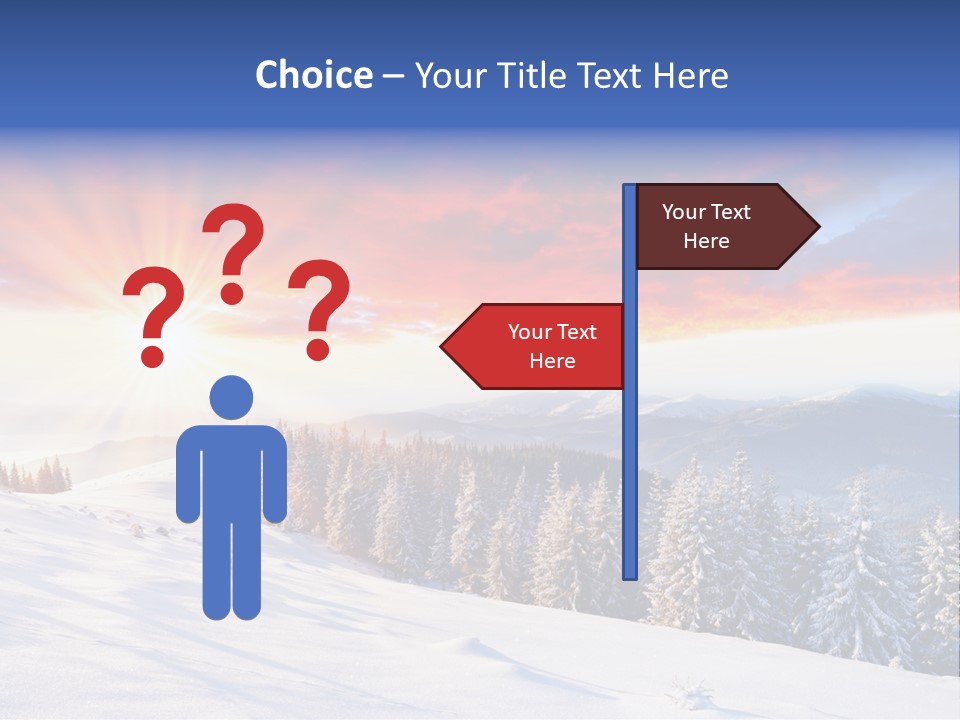 Winter Sunset PowerPoint Template