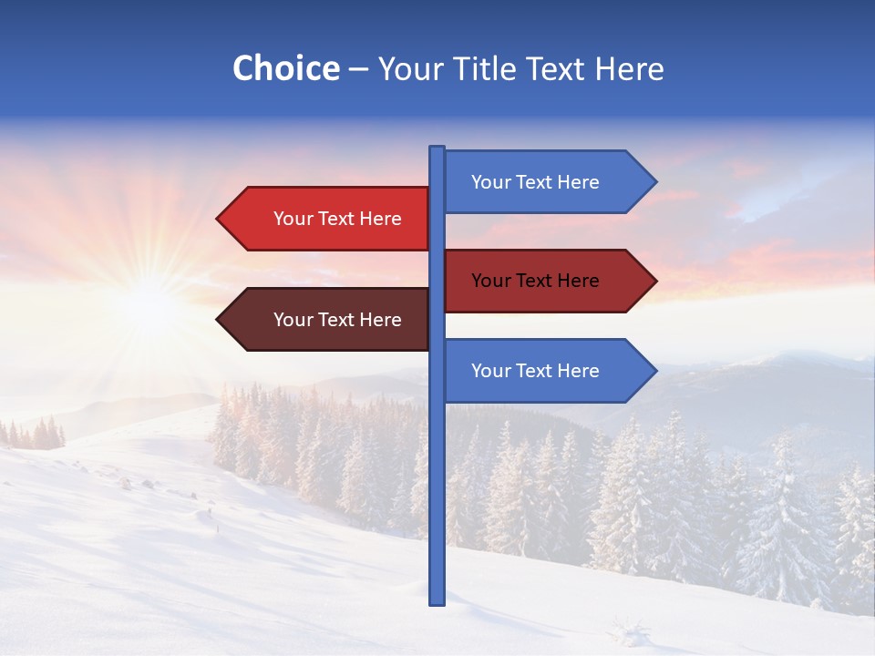 Winter Sunset PowerPoint Template