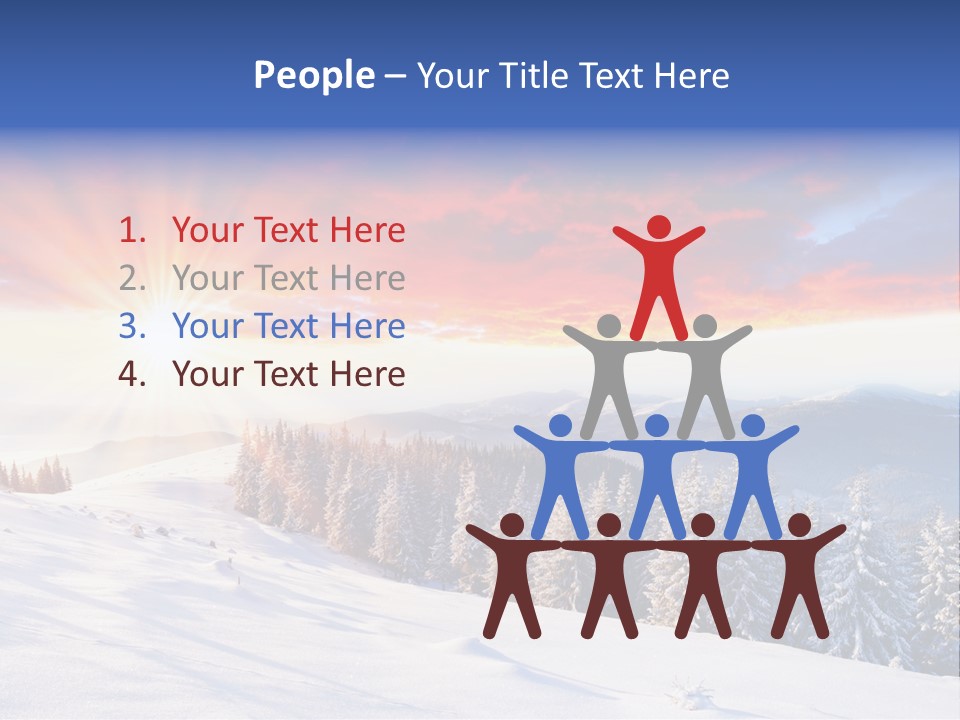 Winter Sunset PowerPoint Template