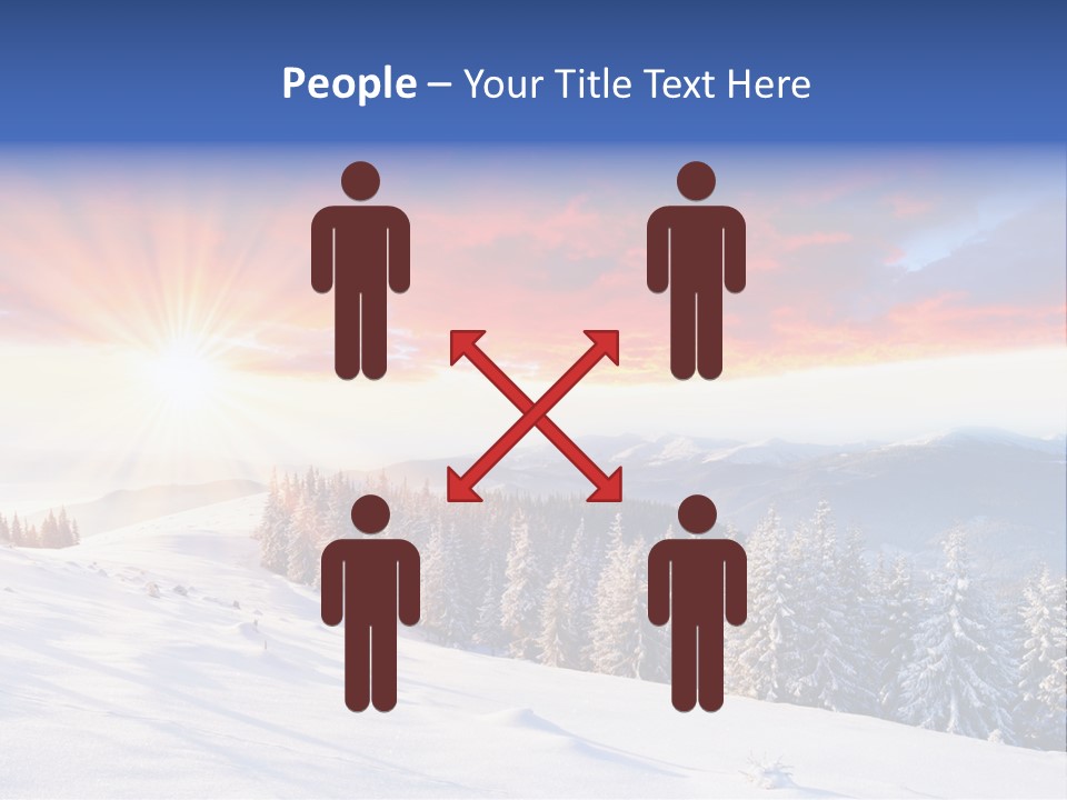 Winter Sunset PowerPoint Template