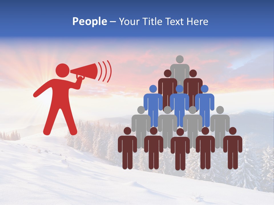 Winter Sunset PowerPoint Template