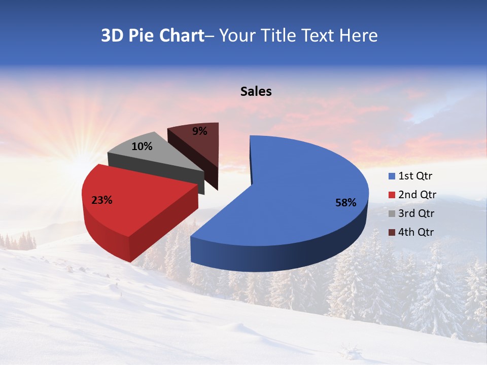 Winter Sunset PowerPoint Template