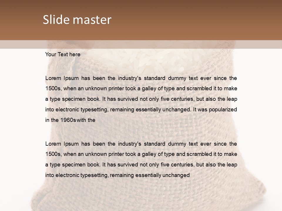 Rice Starch PowerPoint Template