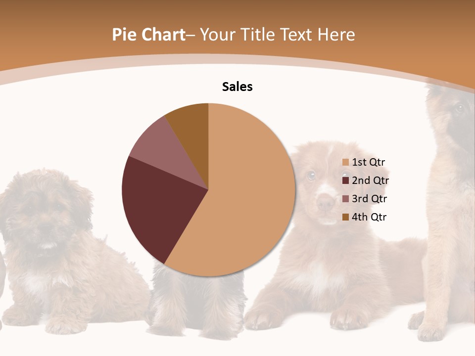 Group Of Puppies PowerPoint Template