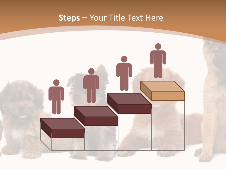Group Of Puppies PowerPoint Template