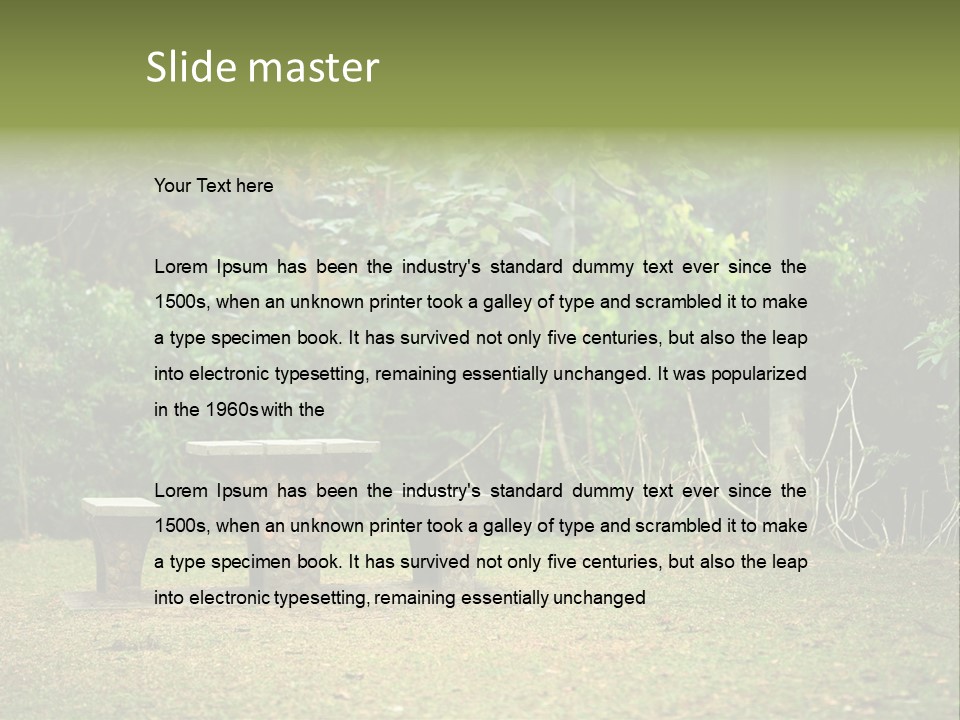 Luxury Home Garden PowerPoint Template