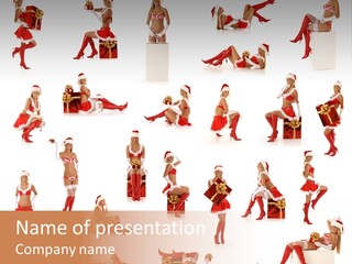 Christmas Girl PowerPoint Template