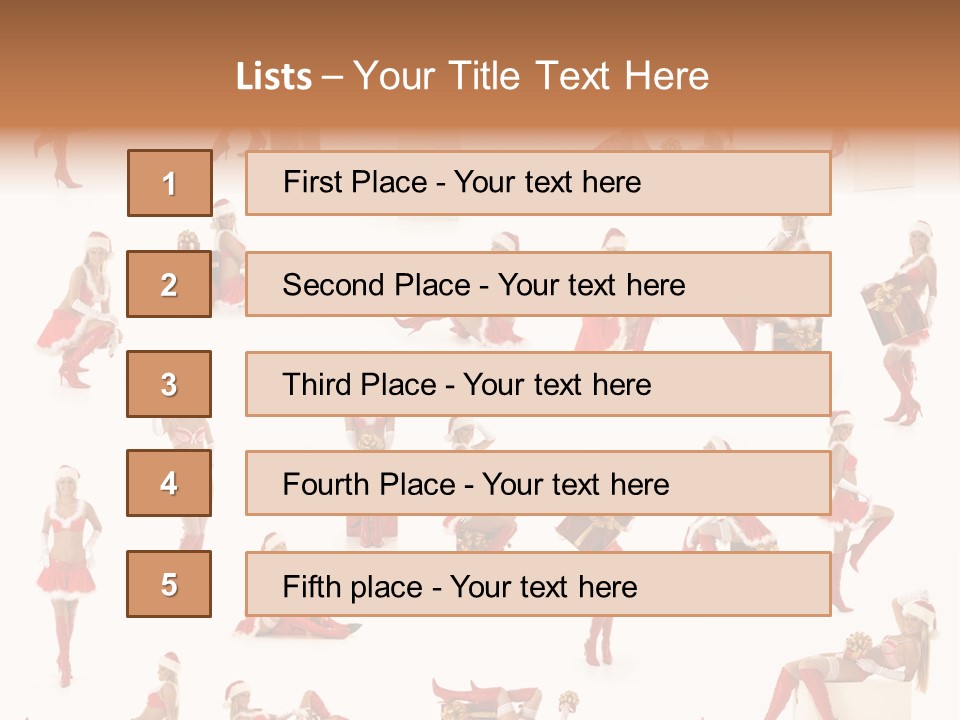 Christmas Girl PowerPoint Template