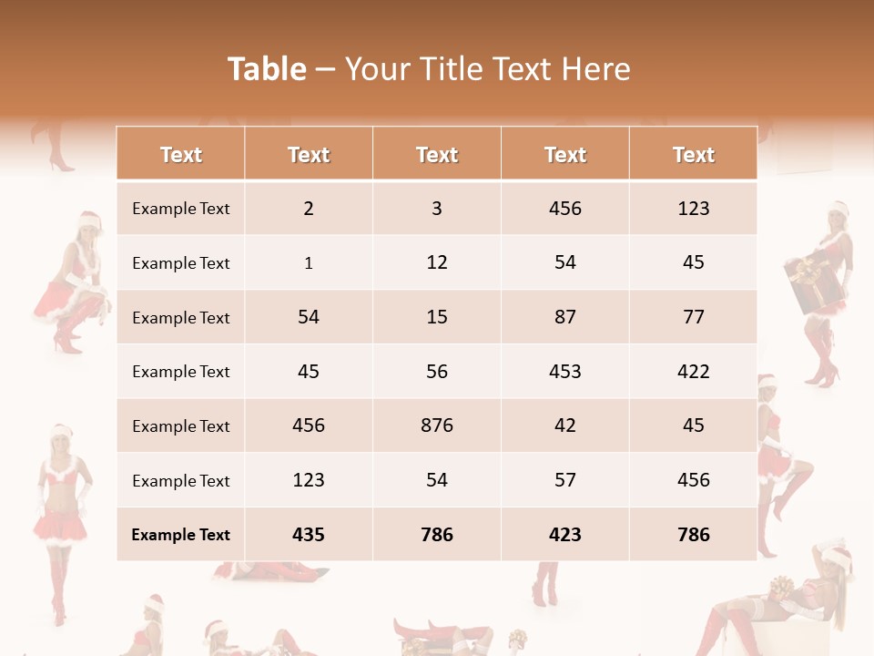 Christmas Girl PowerPoint Template