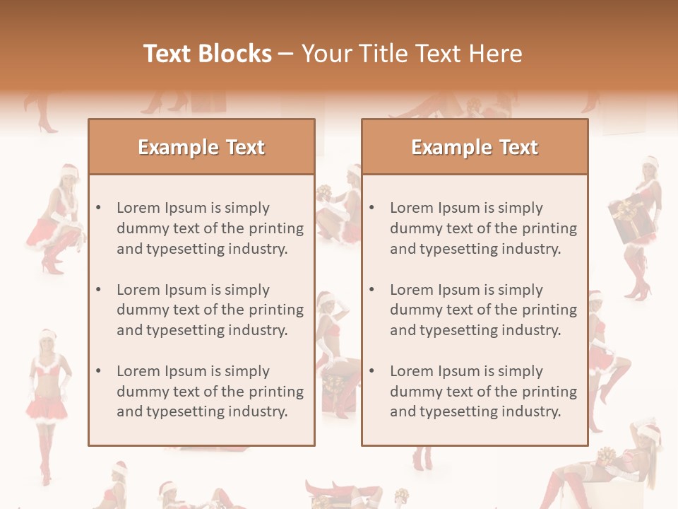 Christmas Girl PowerPoint Template