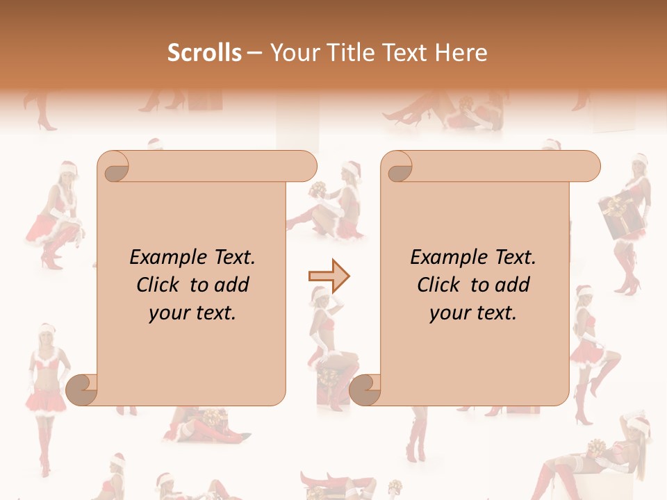 Christmas Girl PowerPoint Template