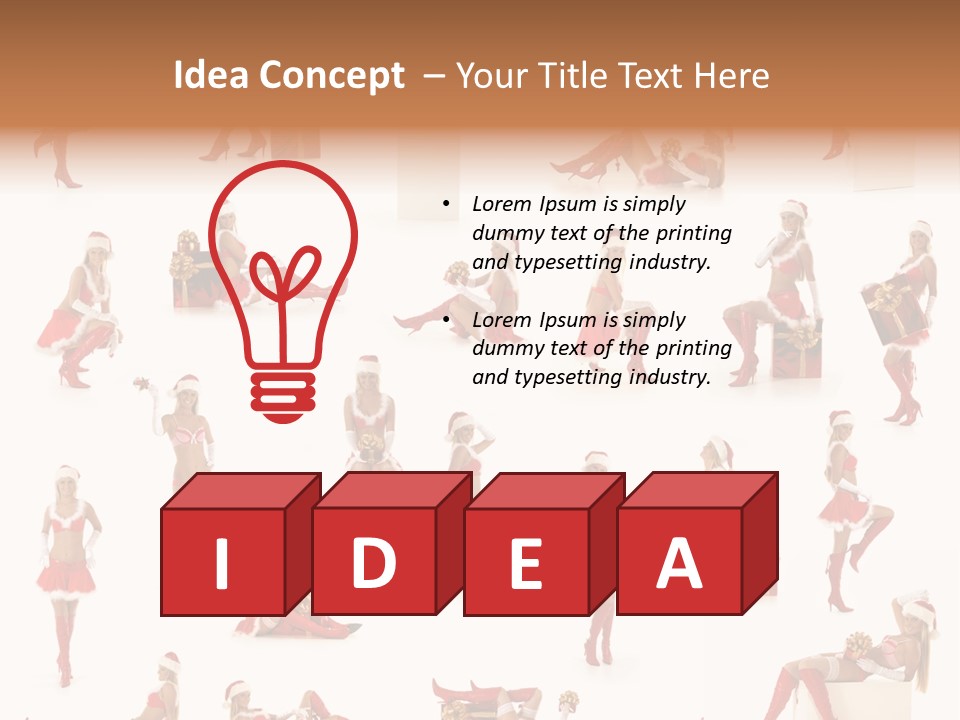 Christmas Girl PowerPoint Template