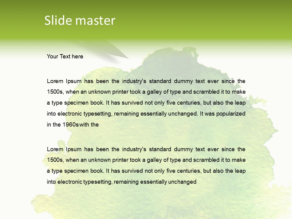 Watercolor Painting Brush PowerPoint Template