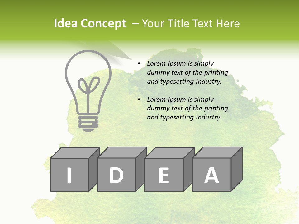 Watercolor Painting Brush PowerPoint Template