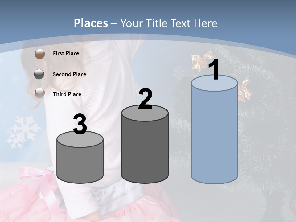 Fishnet Snowflake Gold PowerPoint Template