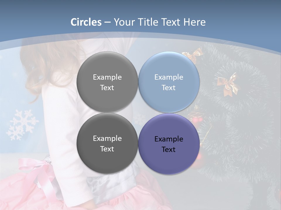 Fishnet Snowflake Gold PowerPoint Template