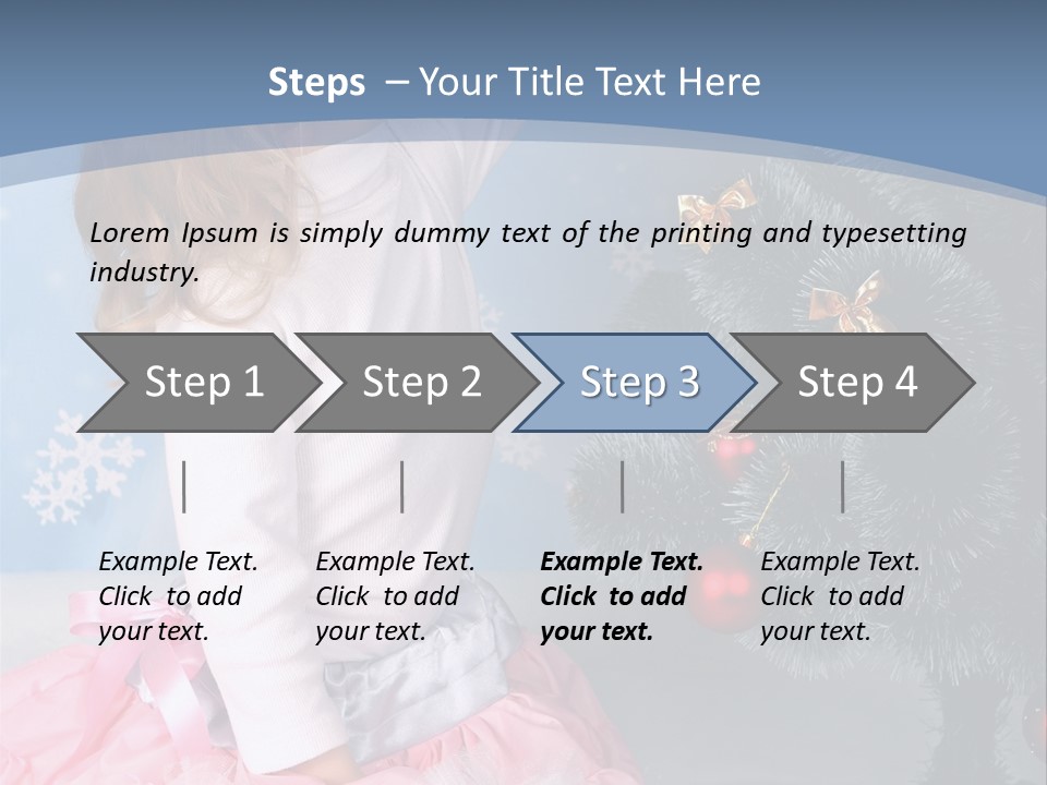 Fishnet Snowflake Gold PowerPoint Template