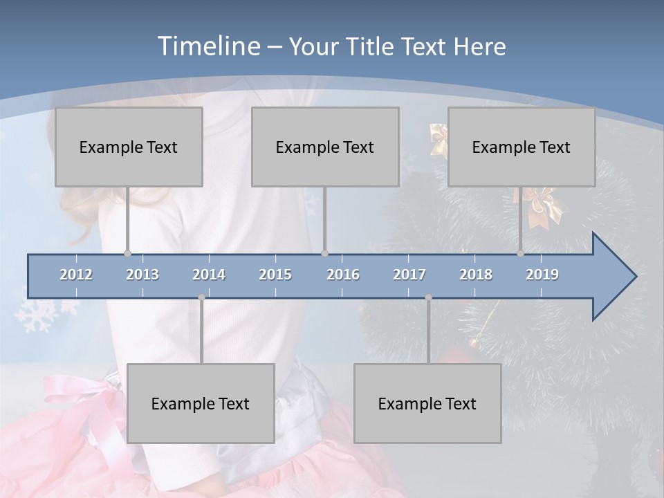 Fishnet Snowflake Gold PowerPoint Template