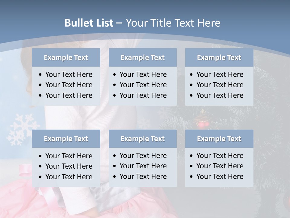 Fishnet Snowflake Gold PowerPoint Template