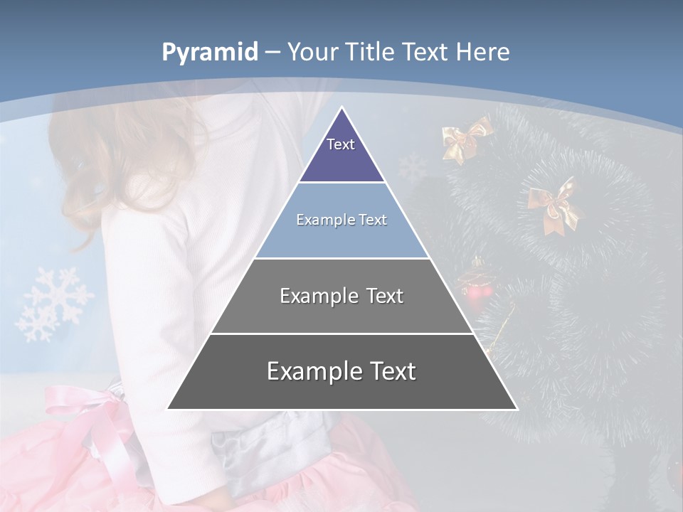 Fishnet Snowflake Gold PowerPoint Template