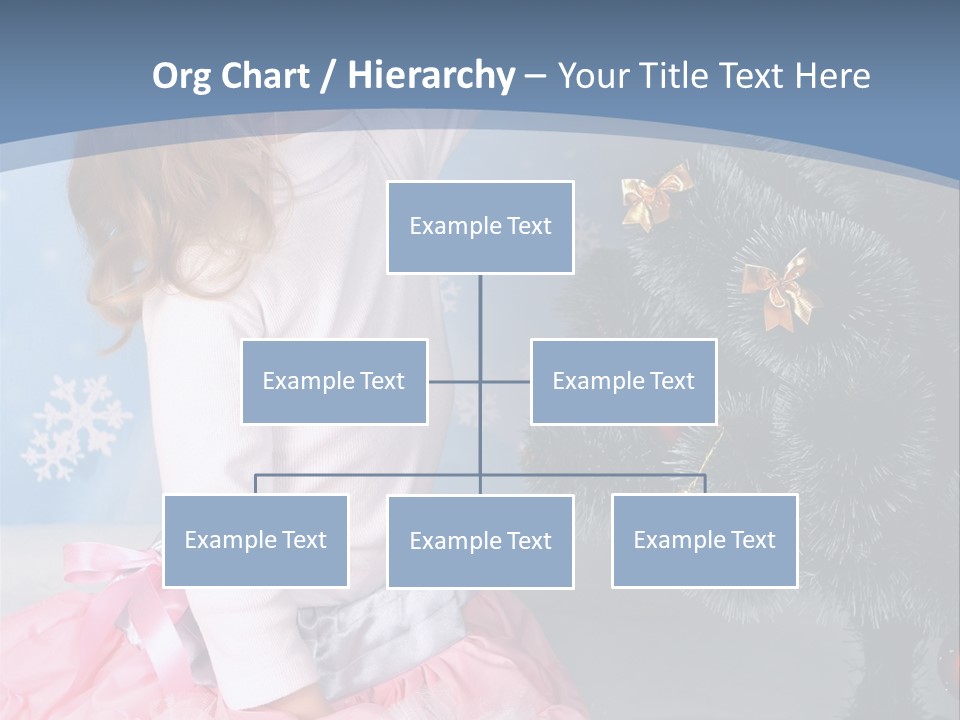 Fishnet Snowflake Gold PowerPoint Template