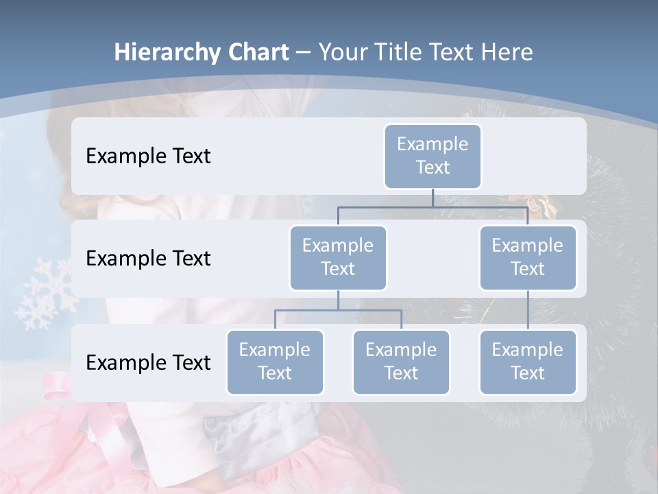 Fishnet Snowflake Gold PowerPoint Template