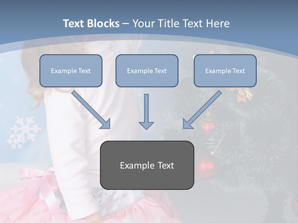 Fishnet Snowflake Gold PowerPoint Template