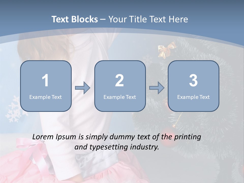 Fishnet Snowflake Gold PowerPoint Template