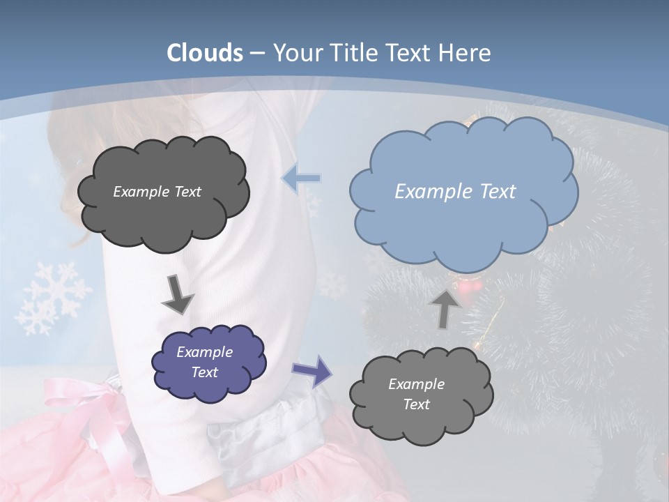 Fishnet Snowflake Gold PowerPoint Template