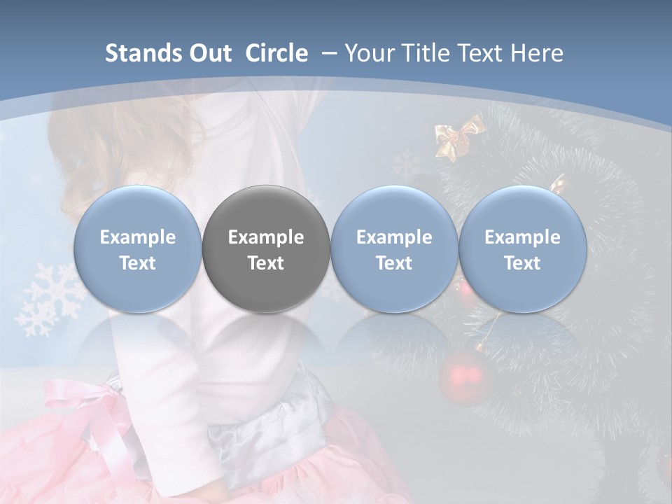 Fishnet Snowflake Gold PowerPoint Template