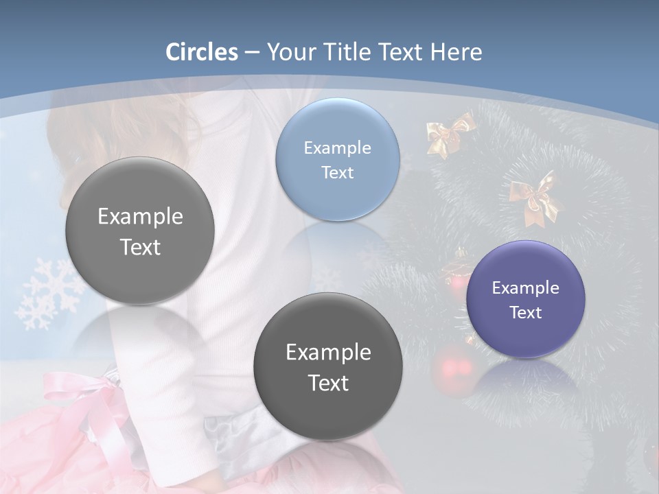 Fishnet Snowflake Gold PowerPoint Template