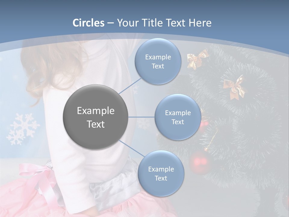 Fishnet Snowflake Gold PowerPoint Template