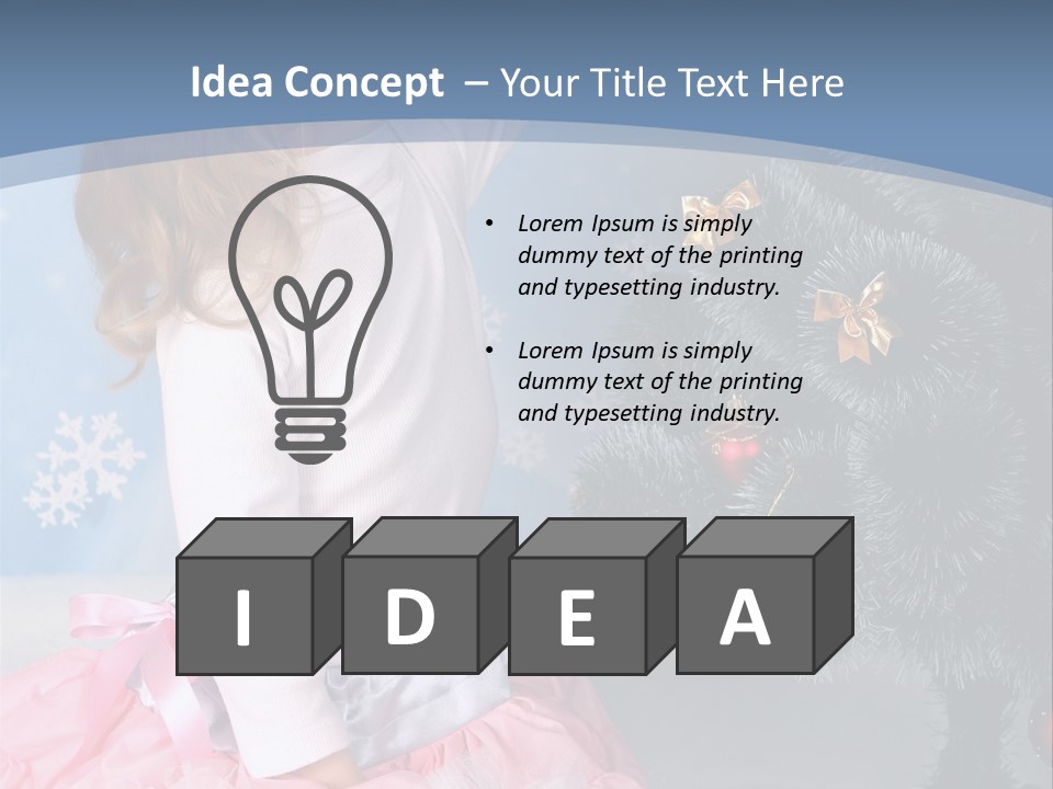 Fishnet Snowflake Gold PowerPoint Template