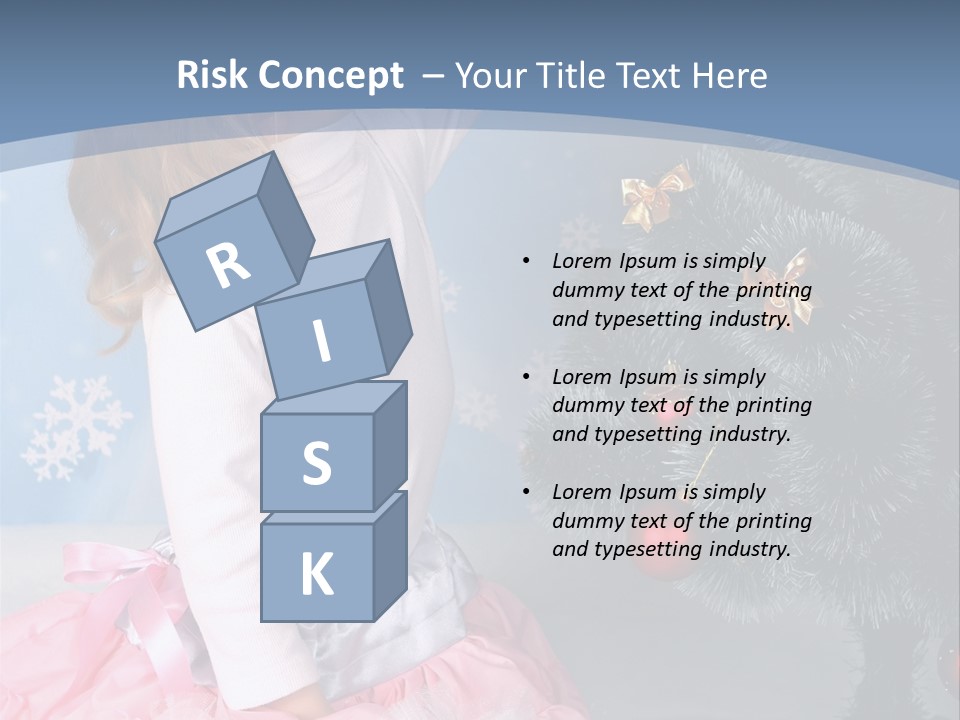 Fishnet Snowflake Gold PowerPoint Template