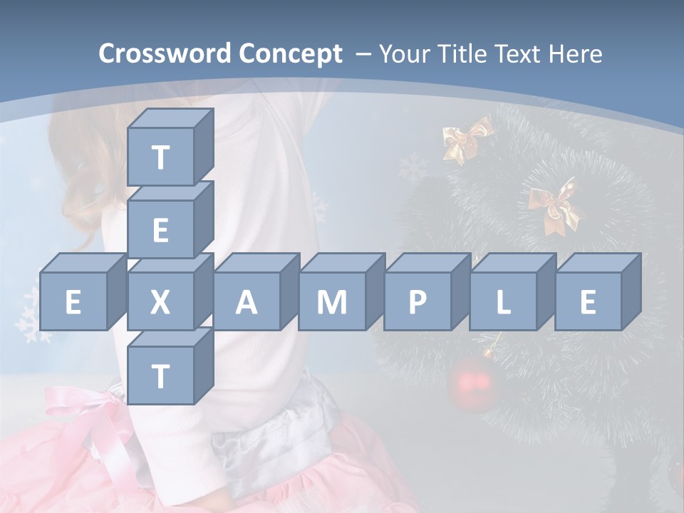 Fishnet Snowflake Gold PowerPoint Template