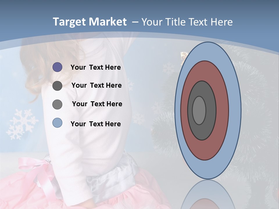 Fishnet Snowflake Gold PowerPoint Template