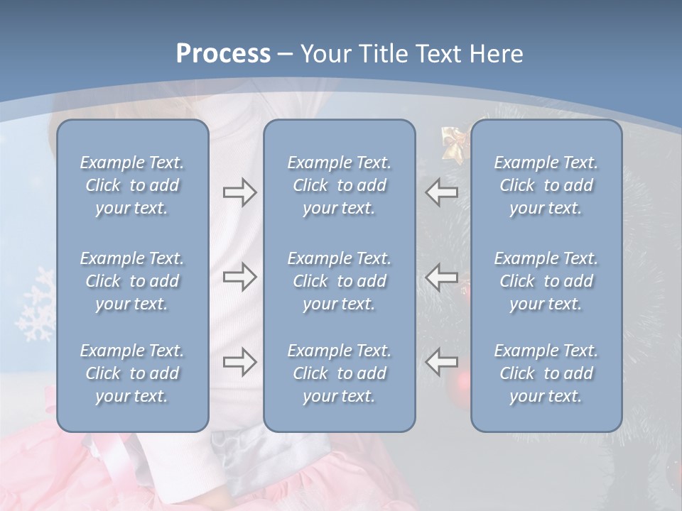 Fishnet Snowflake Gold PowerPoint Template