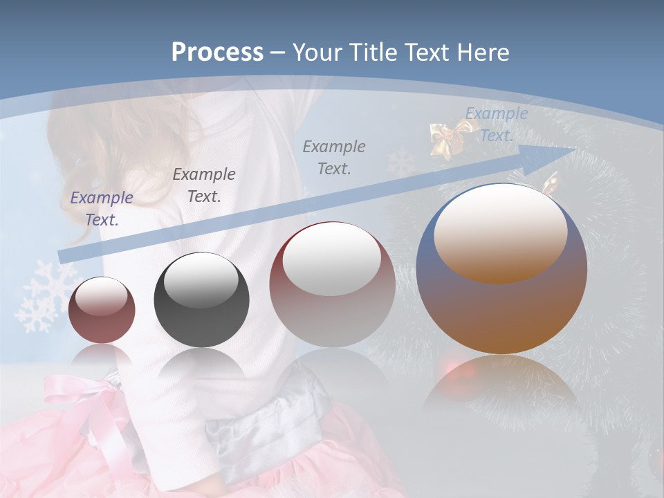 Fishnet Snowflake Gold PowerPoint Template