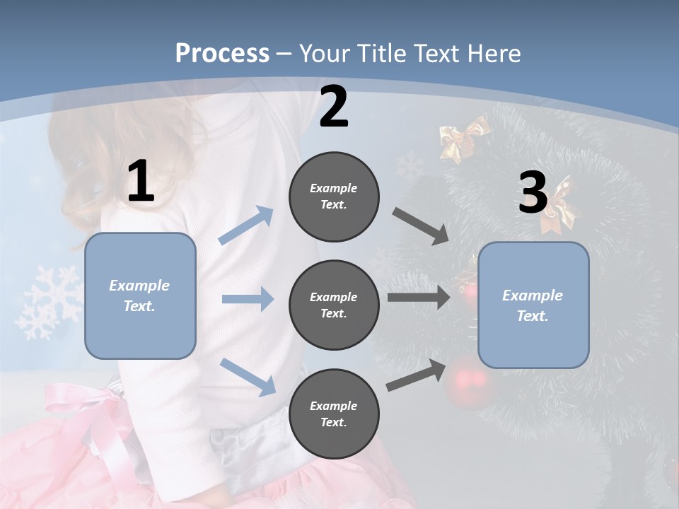 Fishnet Snowflake Gold PowerPoint Template