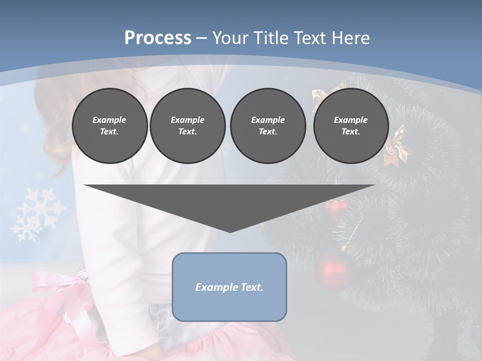 Fishnet Snowflake Gold PowerPoint Template