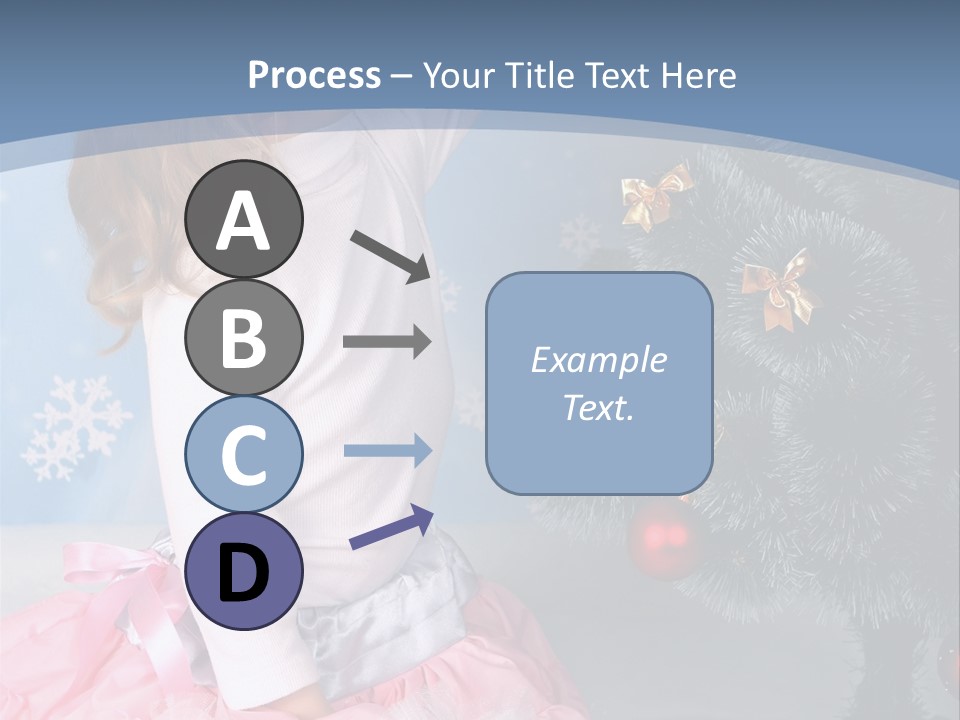 Fishnet Snowflake Gold PowerPoint Template