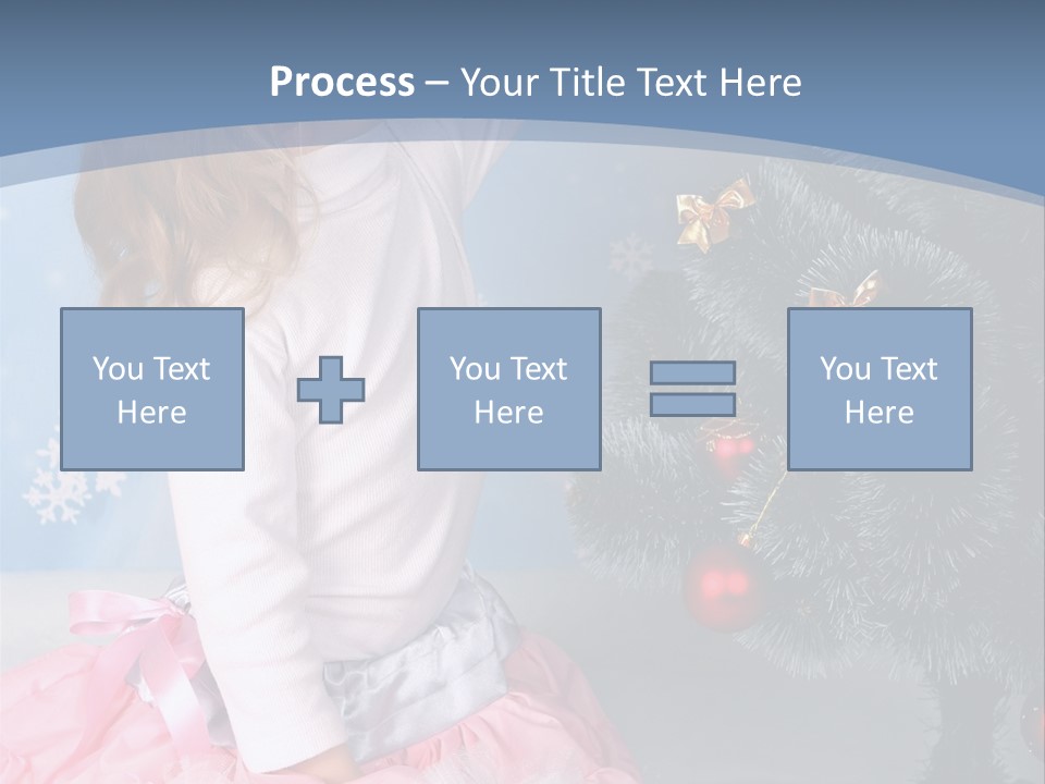 Fishnet Snowflake Gold PowerPoint Template