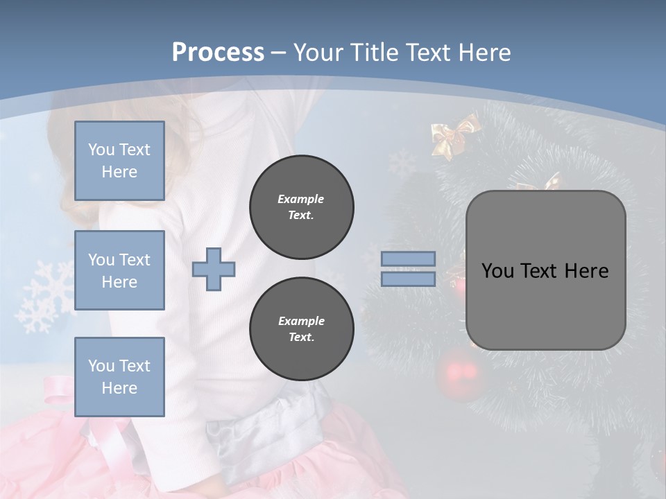 Fishnet Snowflake Gold PowerPoint Template