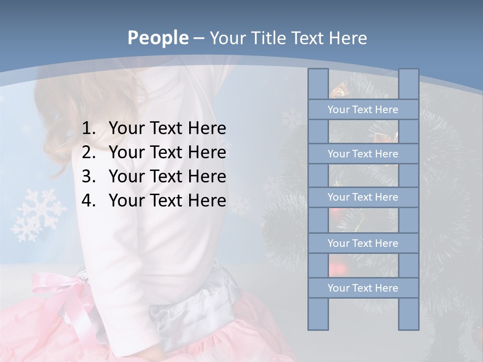 Fishnet Snowflake Gold PowerPoint Template