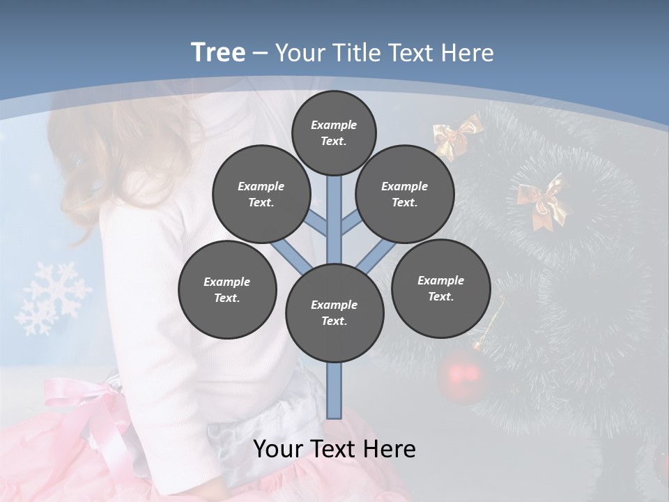 Fishnet Snowflake Gold PowerPoint Template