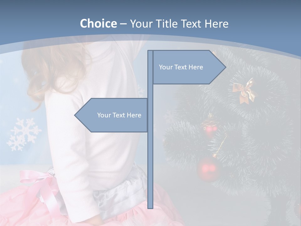 Fishnet Snowflake Gold PowerPoint Template