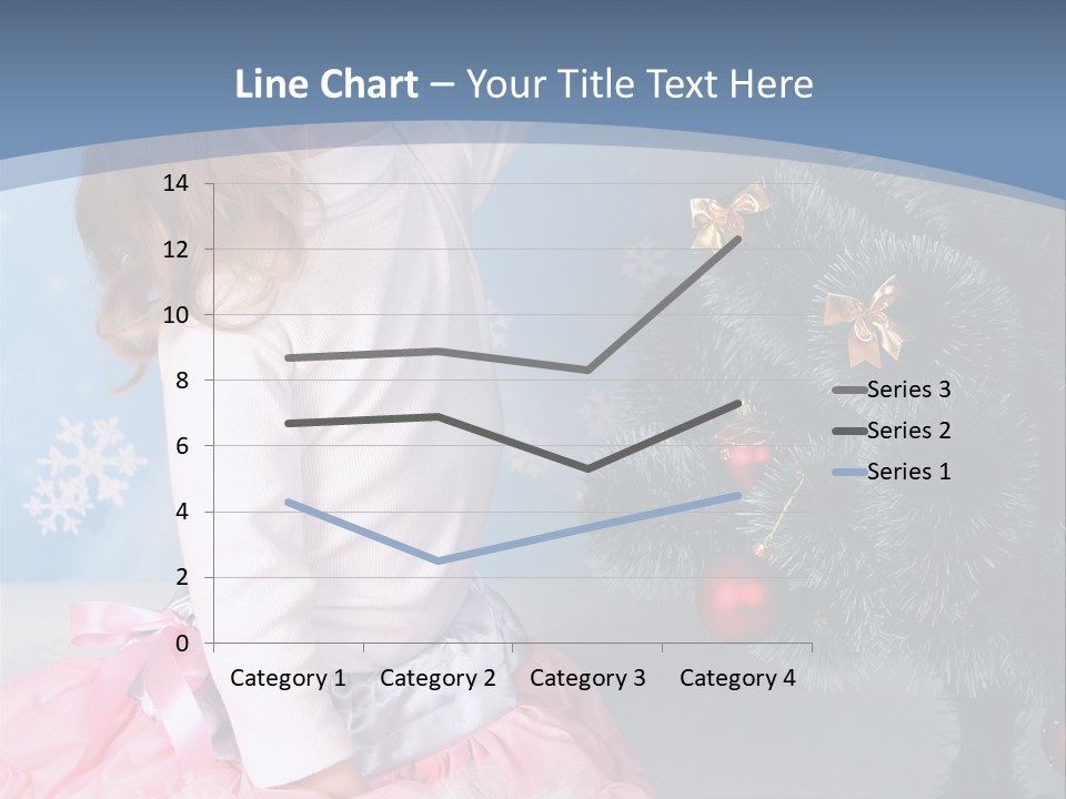 Fishnet Snowflake Gold PowerPoint Template