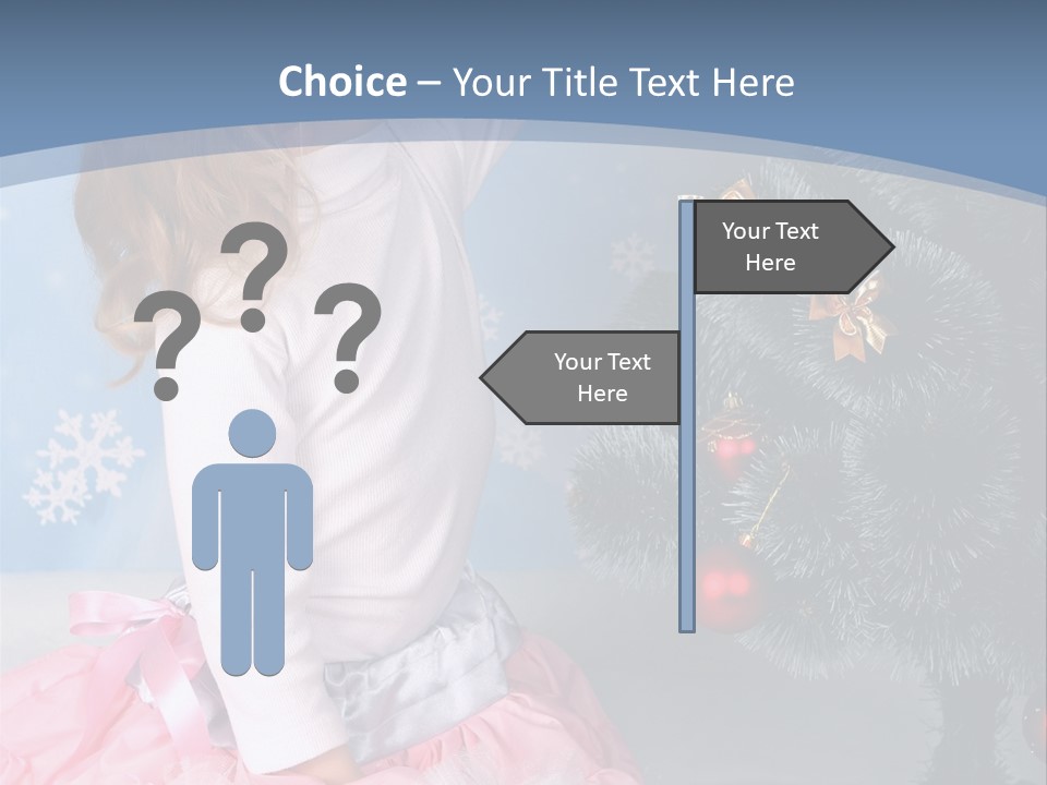 Fishnet Snowflake Gold PowerPoint Template