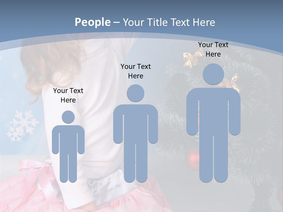 Fishnet Snowflake Gold PowerPoint Template