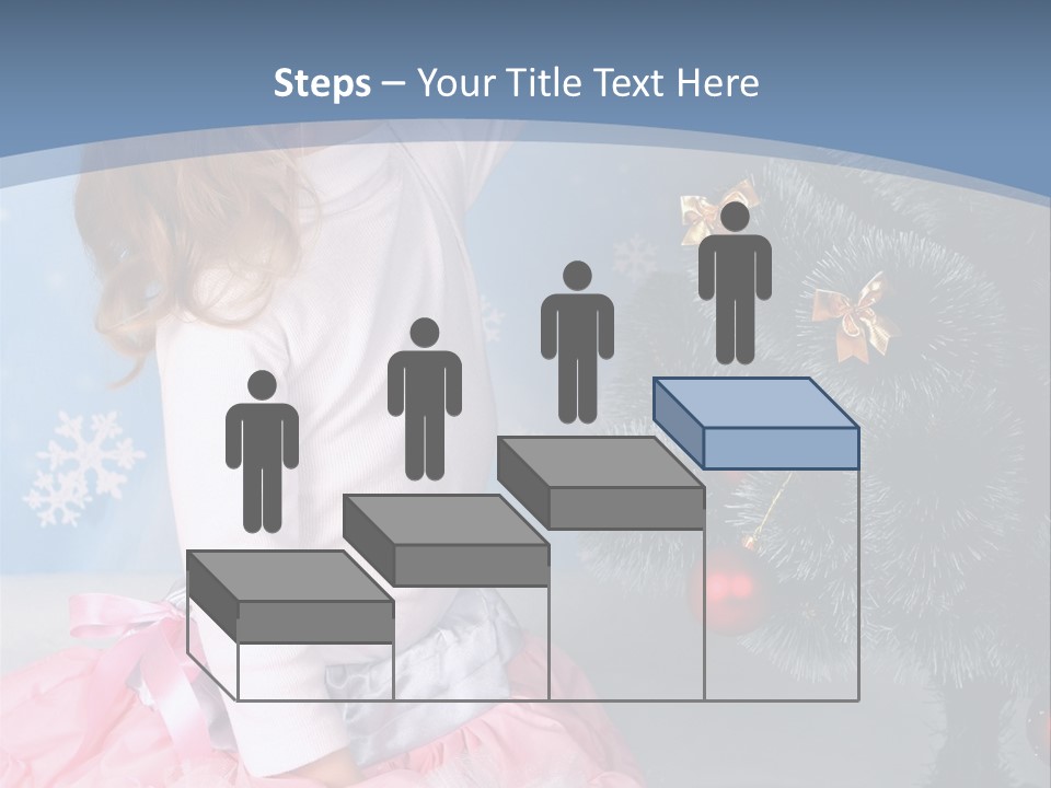 Fishnet Snowflake Gold PowerPoint Template